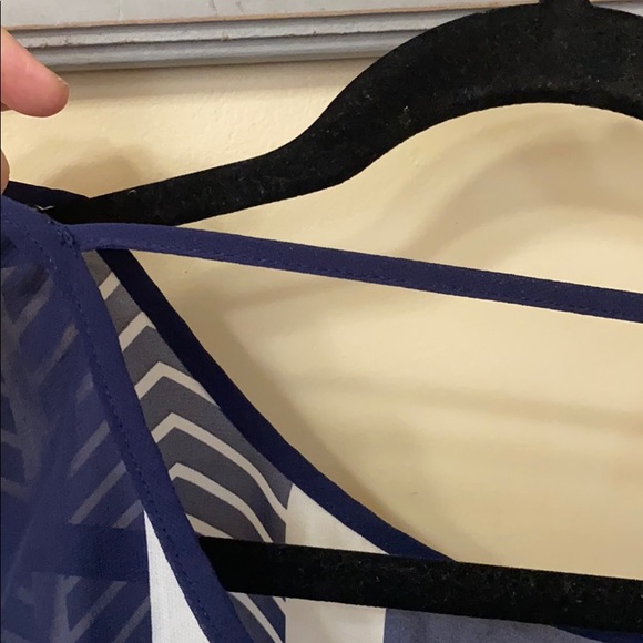 Charming Charlie printed sheer blouse - Picture 7 of 8